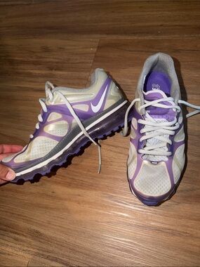 Nike Women’s Purple and Cream Athletic Running Shoes
